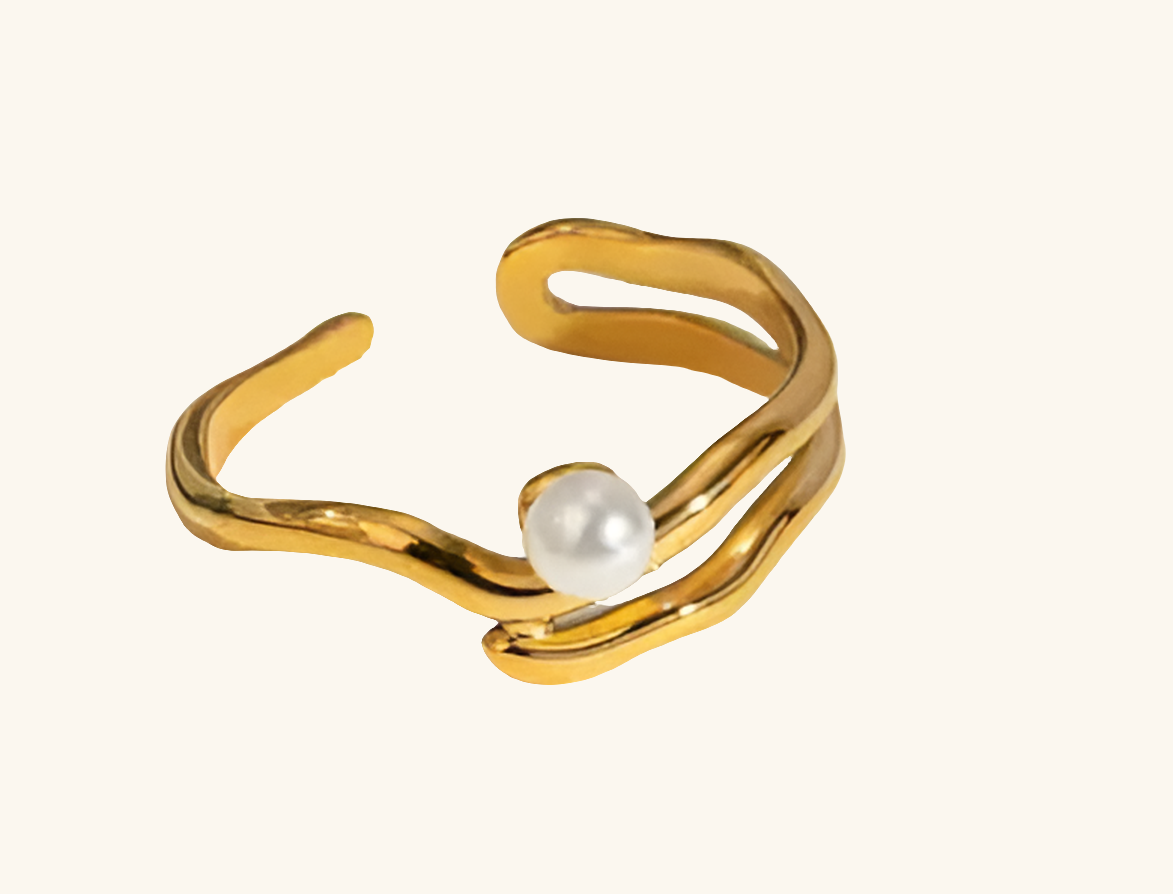 The Selene Pearl Ring