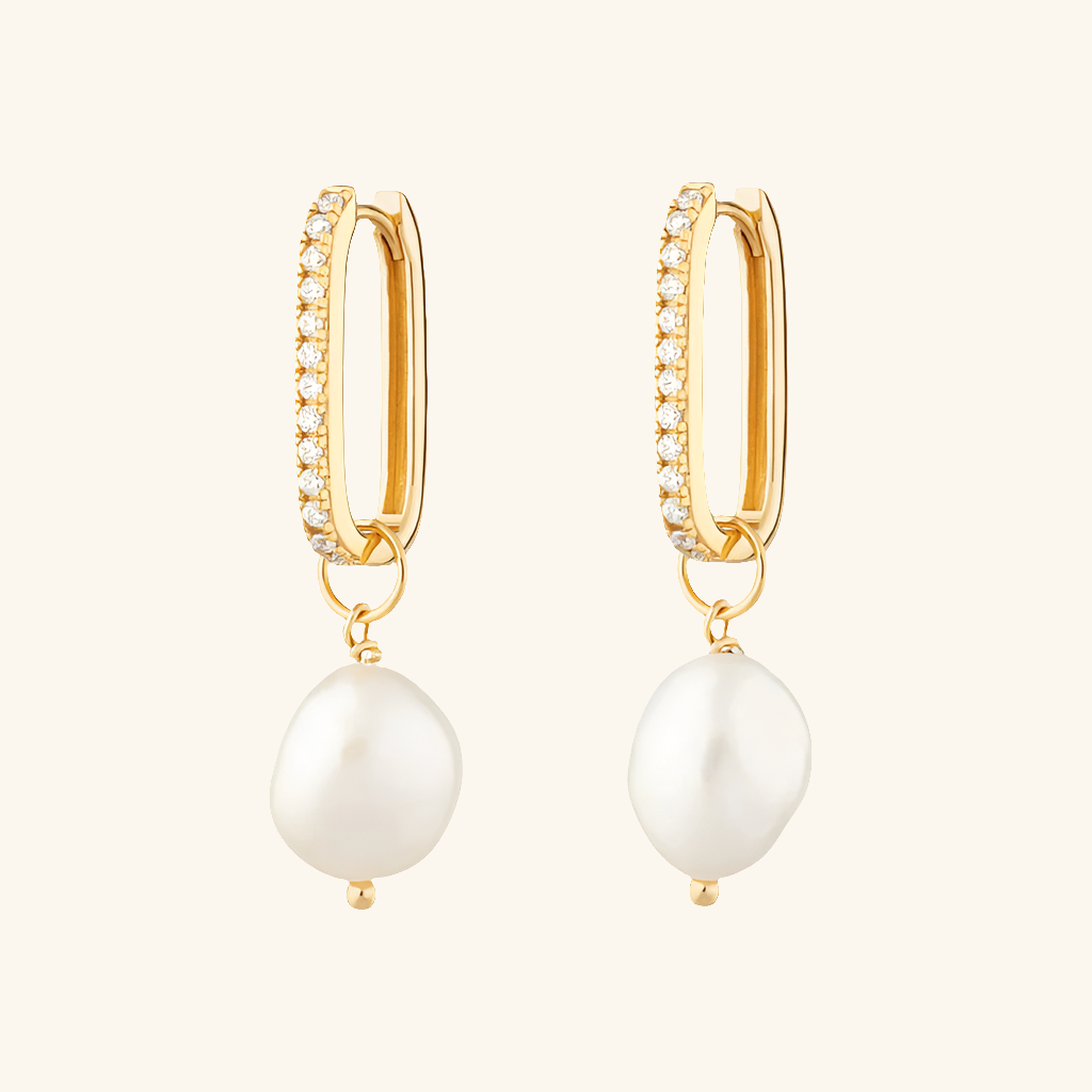 The Pearl Edit-Luxe Drop Earrings