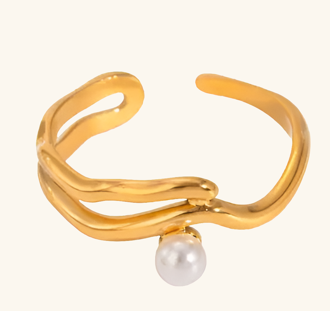 The Selene Pearl Ring