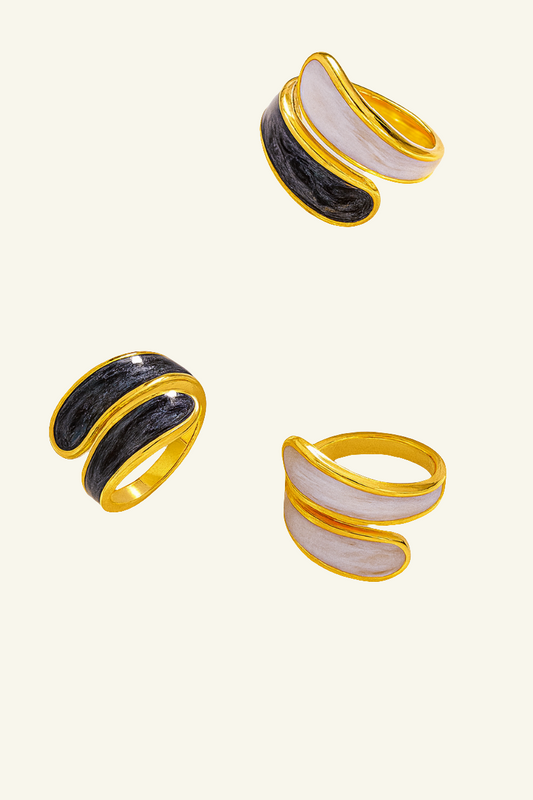 Personalized Adjustable Titanium Steel Drip Ring for Women
